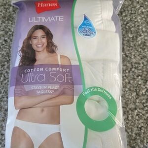 Women's Hanes Ultimate Ultra Soft Comfort Panties 6 Pairs Size 9 (2XL)